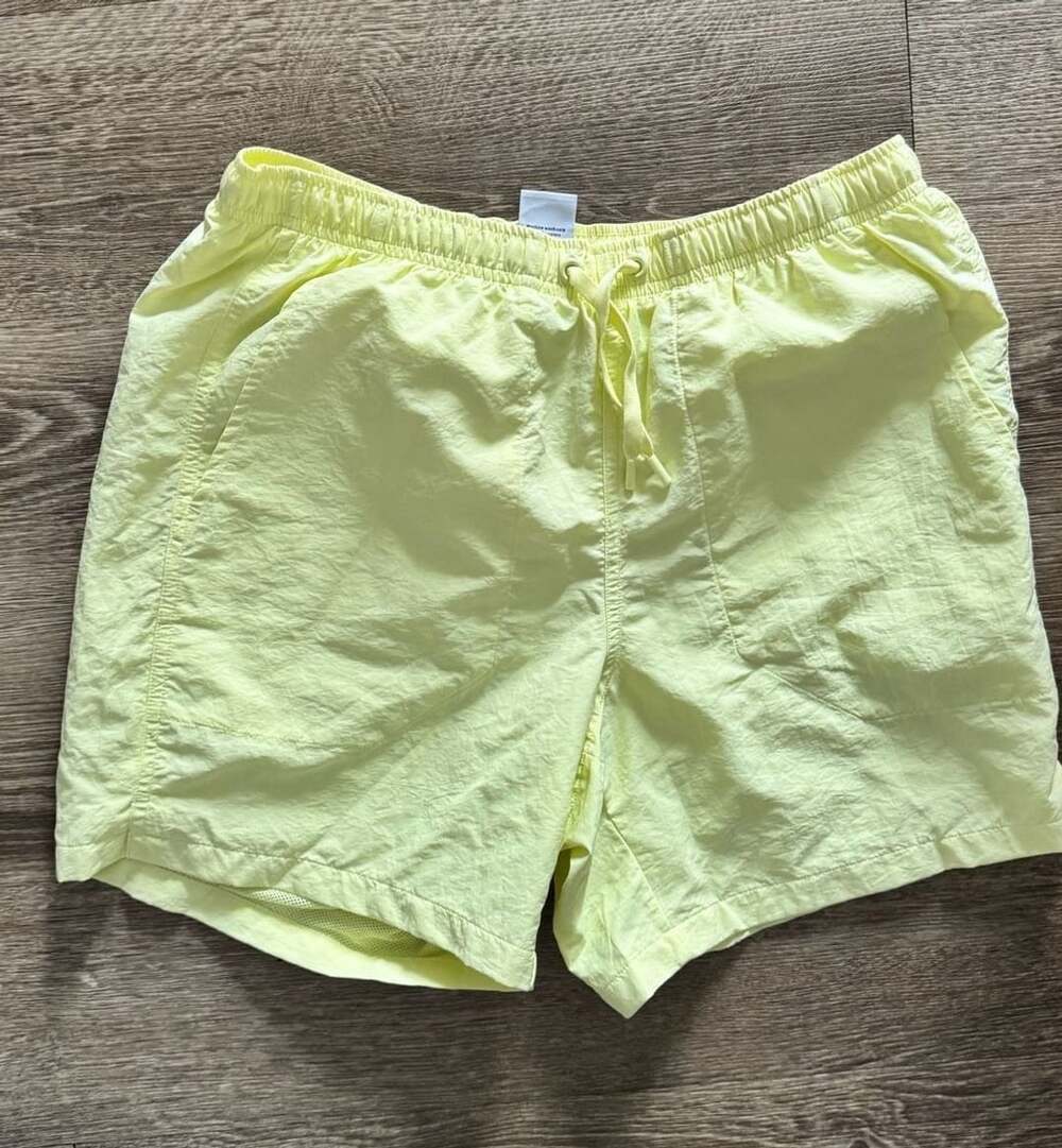 DSG 6" Rec Short Size S Yellow Nylon Athletic Swim Trunks